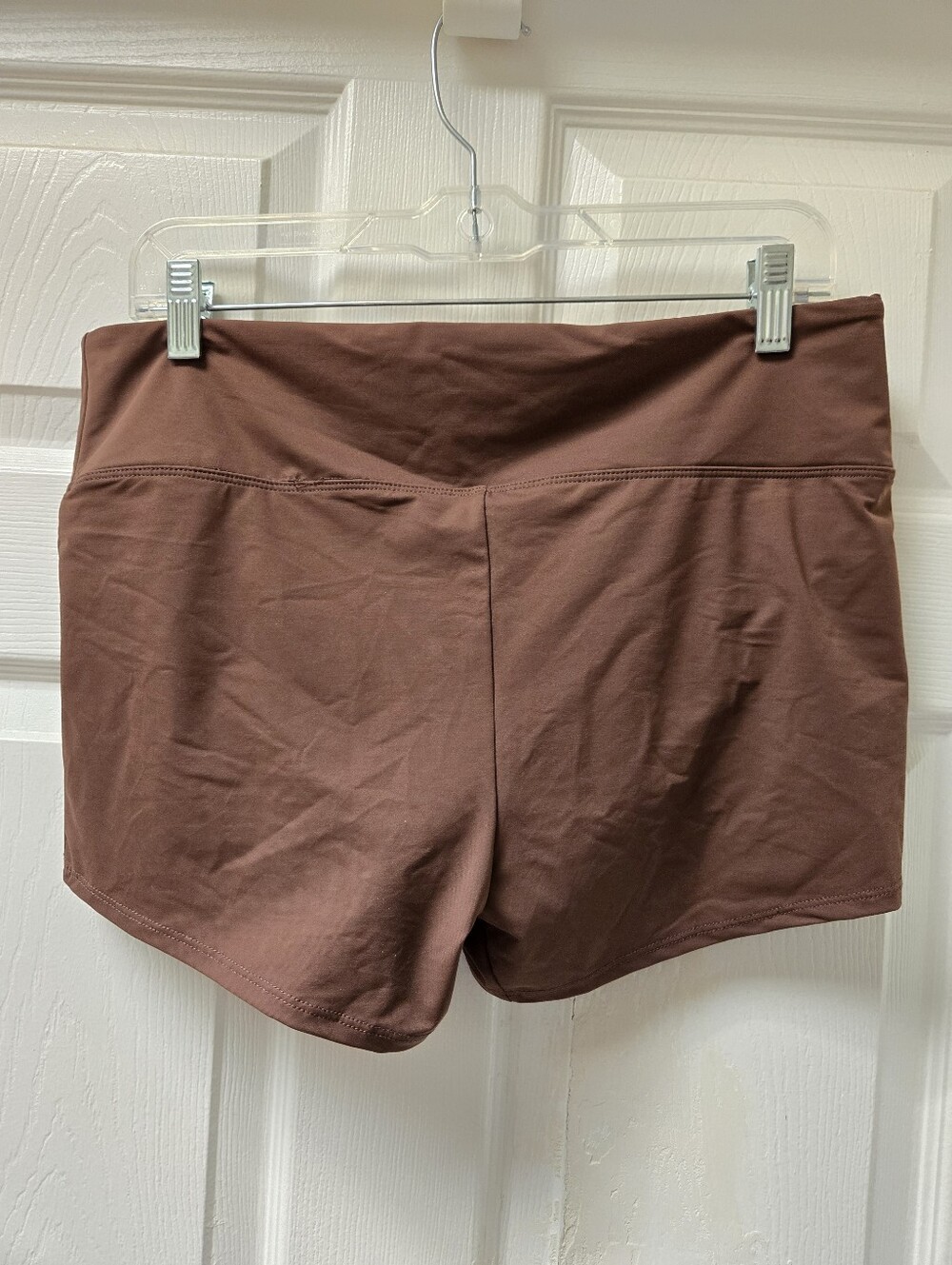 knix Leakproof Sculpt Swim Short in Espresso Brown - Picture 3 of 7